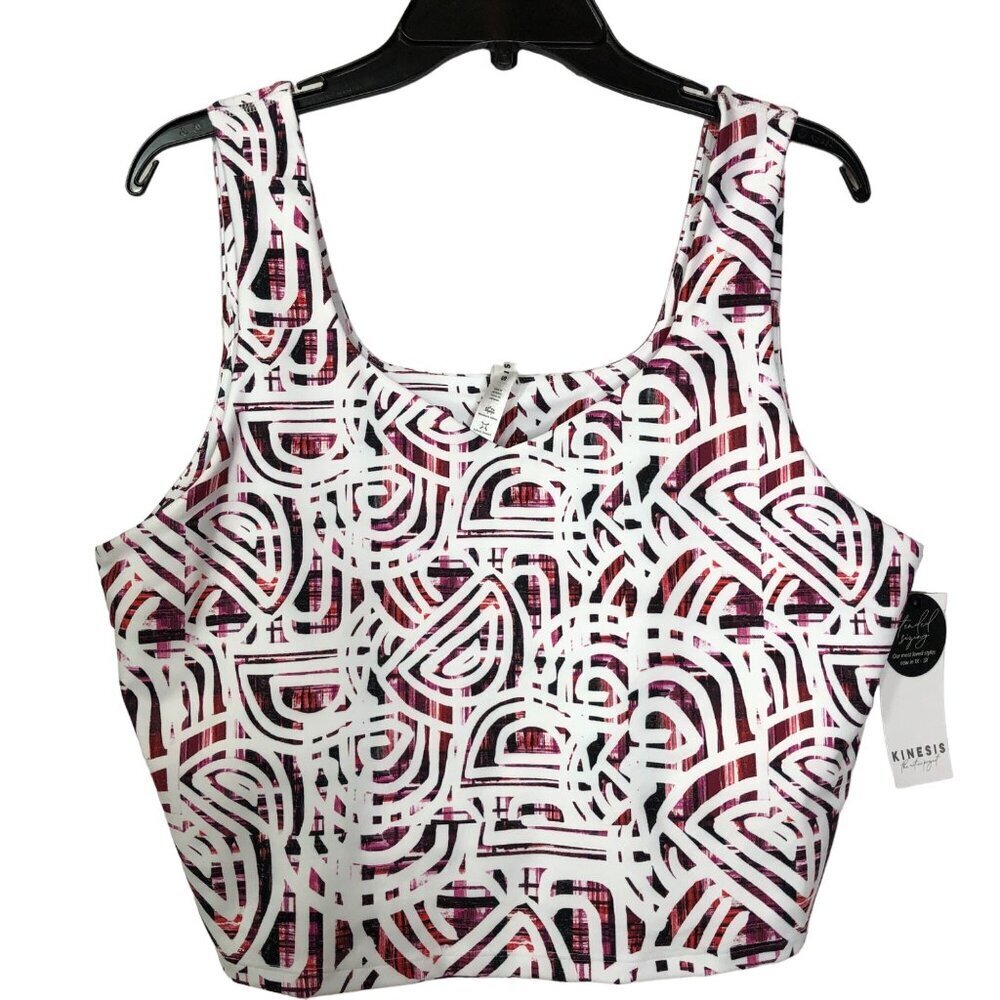 KINESIS ACTIVE WEAR crop TOP /sports bra 1X NEW WITH TAG